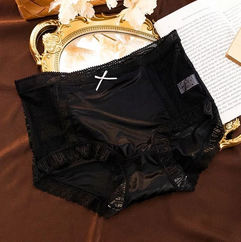 1/6 Pack Lot Womens See Through Satin Panties Underwear Brief Vintage Lingeries - Picture 6 of 28