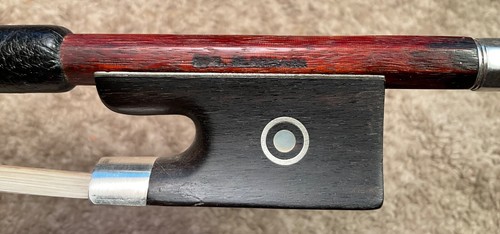 Good Vintage Silver Edwin Herrmann Violin Bow, Excellent Playing Condition - Picture 2 of 12