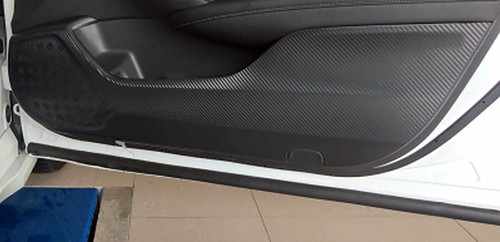 Carbon Fiber Print Inner Door Panel Anti-Kick Sticker Vinyl Fits 18-22 Accord - Picture 3 of 4