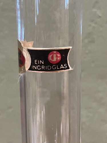 Ingrid-Hütte LORD NELSON Rosenvase Glass Vase 1970s No. 118/25 Ingridglaser NIB - Picture 6 of 15