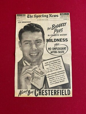 did joe dimaggio smoke cigarettes 1951, Joe DiMaggio, 