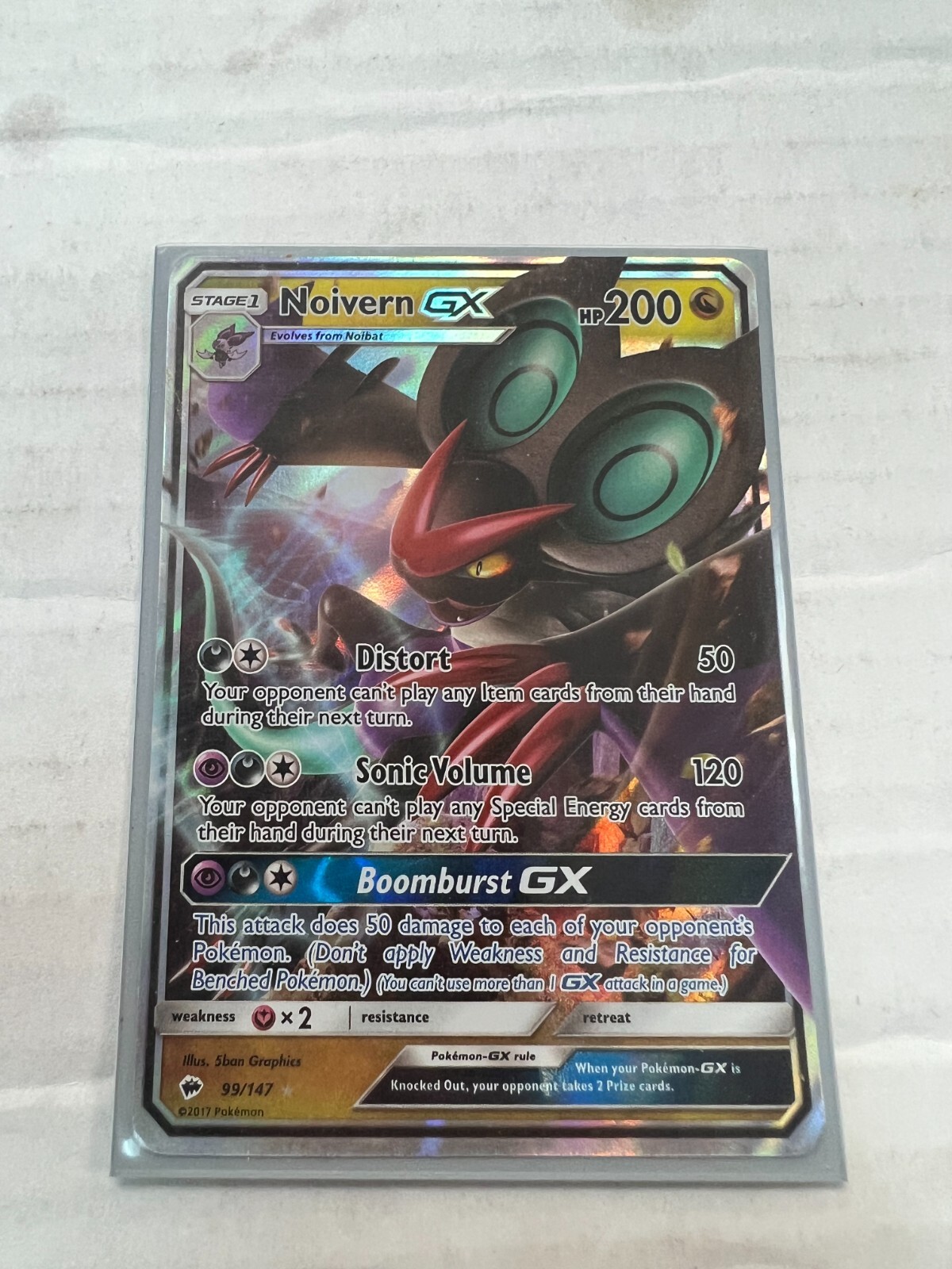 Noivern GX 99/147 Burning Shadows Ultra Rare NrMt