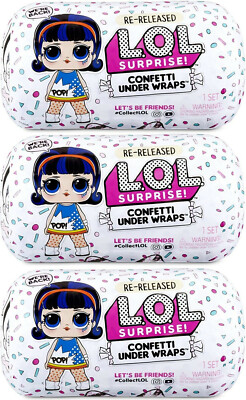 #ad 3 LOL Surprise Re Released Confetti Under Wraps New amp; Sealed 15 Surprises Ea $24.99