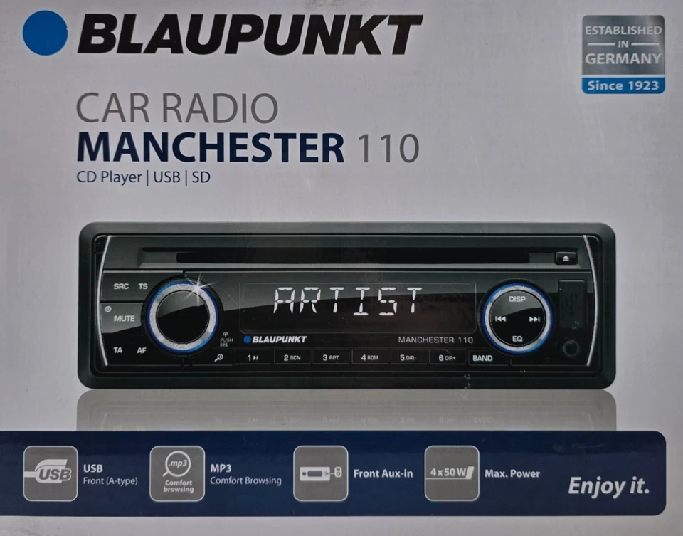 Blaupunkt 101 17 001 03 01 Blaupunkt Card Radio Manchester 110 Reproductor de CD Foto 2 de 4
