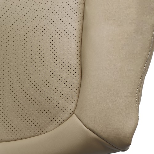 For 2009-2014 Ford F150 Lariat Driver Bottom & Top PERFORATED Leather Seat Cover - Picture 7 of 9