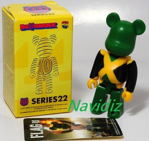 Medicom Bearbrick Series 22 Flag S22 Jamaica 100% be@rbrick World 