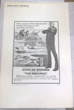 The Mechanic Pressbook - 1972 Movie