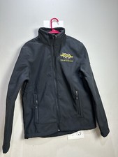 Eddie Bauer Sweater Mens Medium Black Full Zip Cotton Pockets Outdoor Monroe