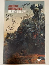 AUGUST BURNS RED BAND SIGNED AUTOGRAPHED 11X17 LITHO POSTER JSA COA # AF66796