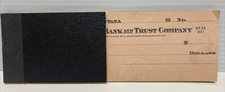Anaconda, Montana Daily Bank & Trust Company Check Book 25 Blank Checks