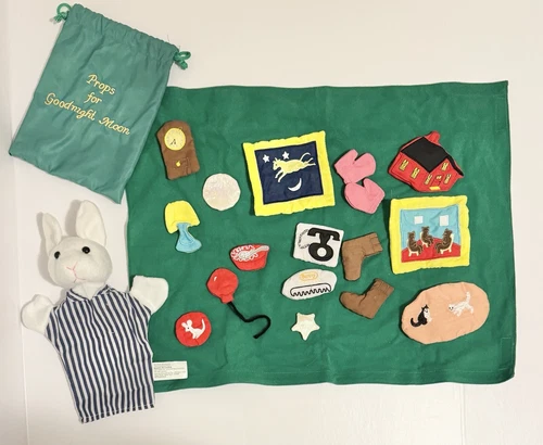 Constructive Playthings Goodnight Moon Story Board Props Puppet Set (20 pcs.)