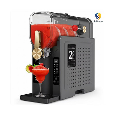 Softcase Electric Slushie Maker 6 Preset Programs Touch Control Timer Gray