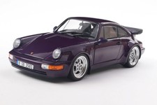 SOLIDO - 1:18 SCALE -1990 Porsche 911 (964) Turbo Violet Blue Metallic- S1803412