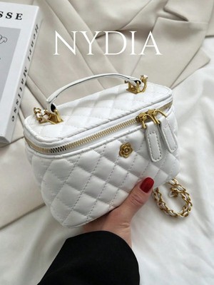 1Pc Classic Fashionable Elegant Solid Color Perfume Style Handbag, Minimalist