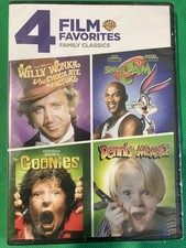 Willy Wonka/Space Jam/Goonies/Dennis The Menace [New /Sealed DVD] Ships FREE!!!