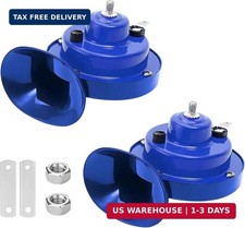 2pcs Super Loud Train Horns, 12v Waterproof Car Air Electric Snail Double Horns,