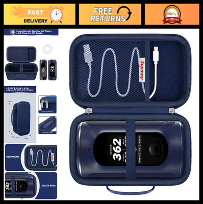 Durable Hard Carrying Case for Golf GPS Speaker with Touch Screen & Mesh Pocket