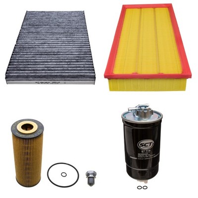 Filter-Set 4-teilig Inspektionspaket für VW Golf 4 Bora 1.9 TDI Turbo-Diesel