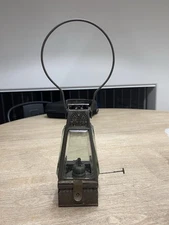 Early Holmes Booth Haydens Convex Tilting Skaters Lantern 4 Side Beveled Glass