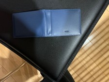 MCM Aren Bifold Wallet Card Case ONLY in Blue. License goes into this 