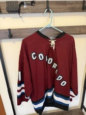 Koho NHL Colorado Avalanche #41 Martin Skoula Hockey Jersey Size 2XL