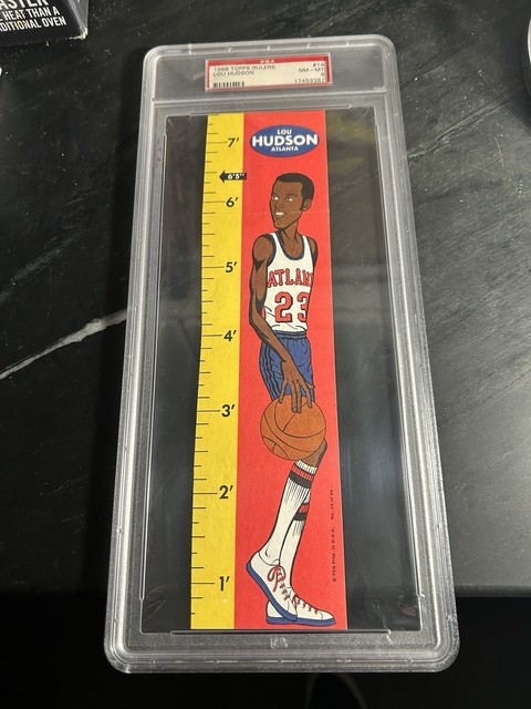 1969 Topps Rulers #14 Lou Hudson PSA 8 Atlanta Hawks