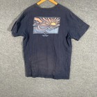Rip Curl Shirt Mens XL Blue Tee Relaxed Fit Sunset Surf Skater Surfer Adult Z31