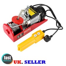 Electric Winch Scaffold Hoist 230v Remote control Lifting Set For Garage 250kg