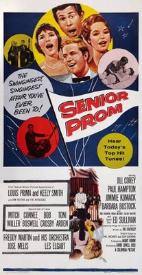 Senior Prom poster top James Komack Jill Corey Paul Hampton Ba- 1958 Old Photo