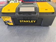 Stanley one touch 40cm/16in Black & Yellow Plastic Tool Box
