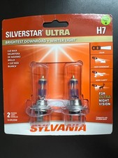 Sylvania Silverstar Ultra H7 Pair Set High Performance Headlight 2 Bulbs 6193