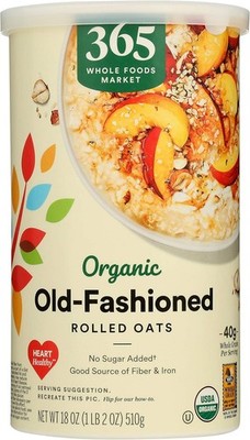 , Organic Old-Fashed Rolled Oats, 42 Ounce