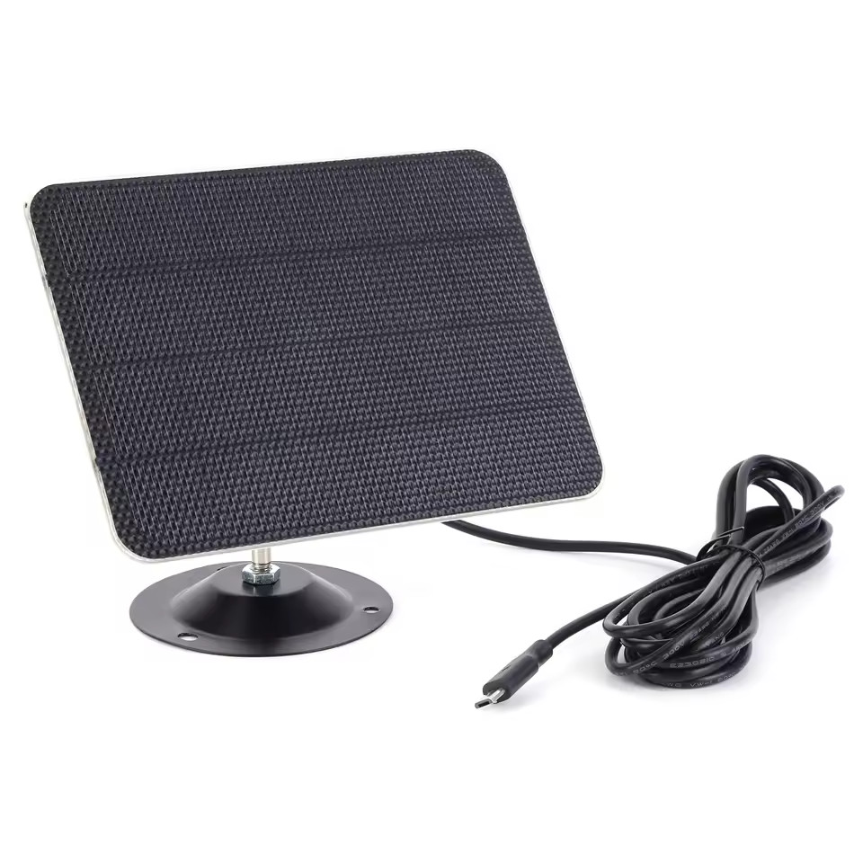 Solar Panel 360 Adjustable Bracket Monocrystalline IP Security Camera for 3W 5V