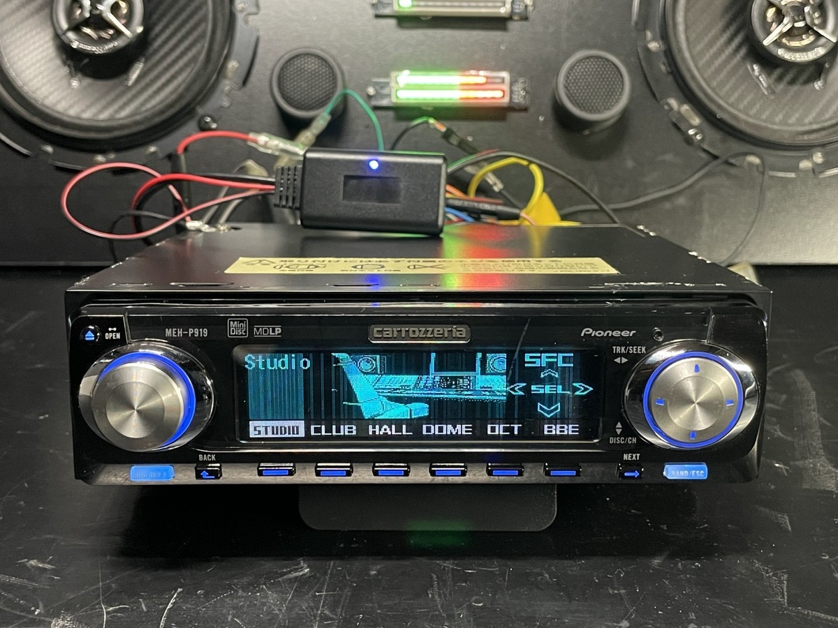 Pioneer MEH-P919 MD/チューナー DSPメインユニット Pioneer Carrozzeria MEH-P919 MD Tuner Dolphin Display Added
