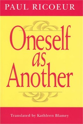 Oneself as Another (Paperback or Softback)