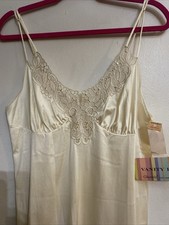 Vanity Fair Gown Vintage Glisanda Long Length Ivory NWT USA Made Size 36