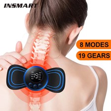Cordless TENS/EMS Neck  Shoulder Massager - Deep Tissue Relief for Tech-Neck