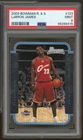 Lebron James Rookie Card 2003 Bowman #123 PSA 9