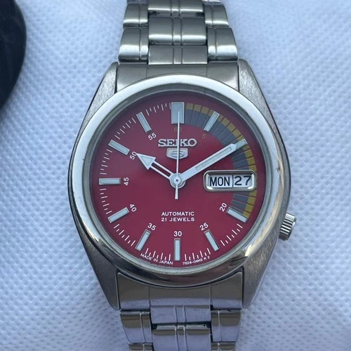 Vintage Seiko 5 21 Jewels Automatic Day/Date Japan Mens Watch
