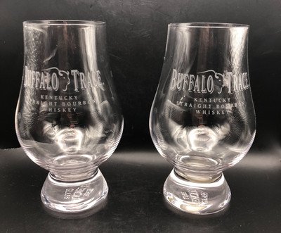 Buffalo Trace Distillery Glencairn Whiskey Bourbon Tasting Glasses Set of 2