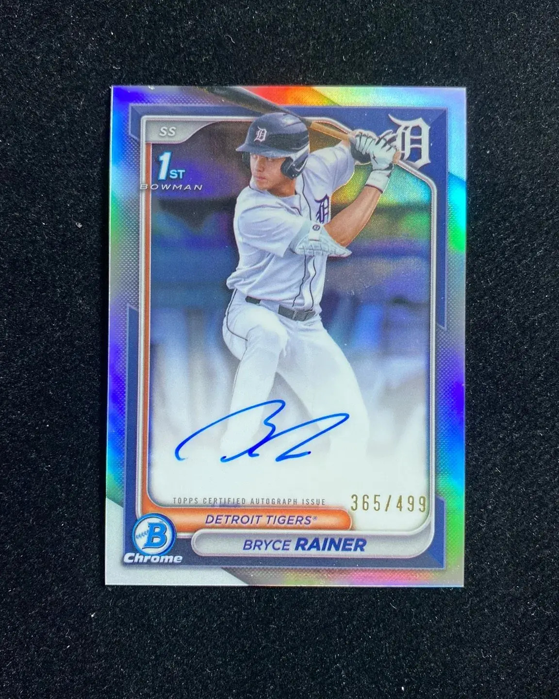 2024 Bowman Draft Chrome Auto Bryce Rainer  #CPA-BR /499 Refractor 1st DN43