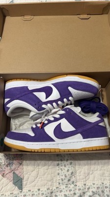 Nike Dunk SB Low Orange Label Court Purple Suede Sneakers Size 8.5