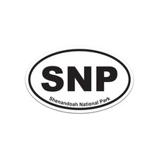 Shenandoah National Park Oval Sticker Decal