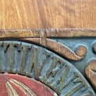 Vintage Wood Hot Air Balloon Wall Hanging Transcontinental Flight 1861 Folk Art — photo 10