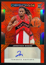JONATHAN MOGBO 2024-25 Panini Obsidian Rookie Patch Autograph Orange Flood 59/99
