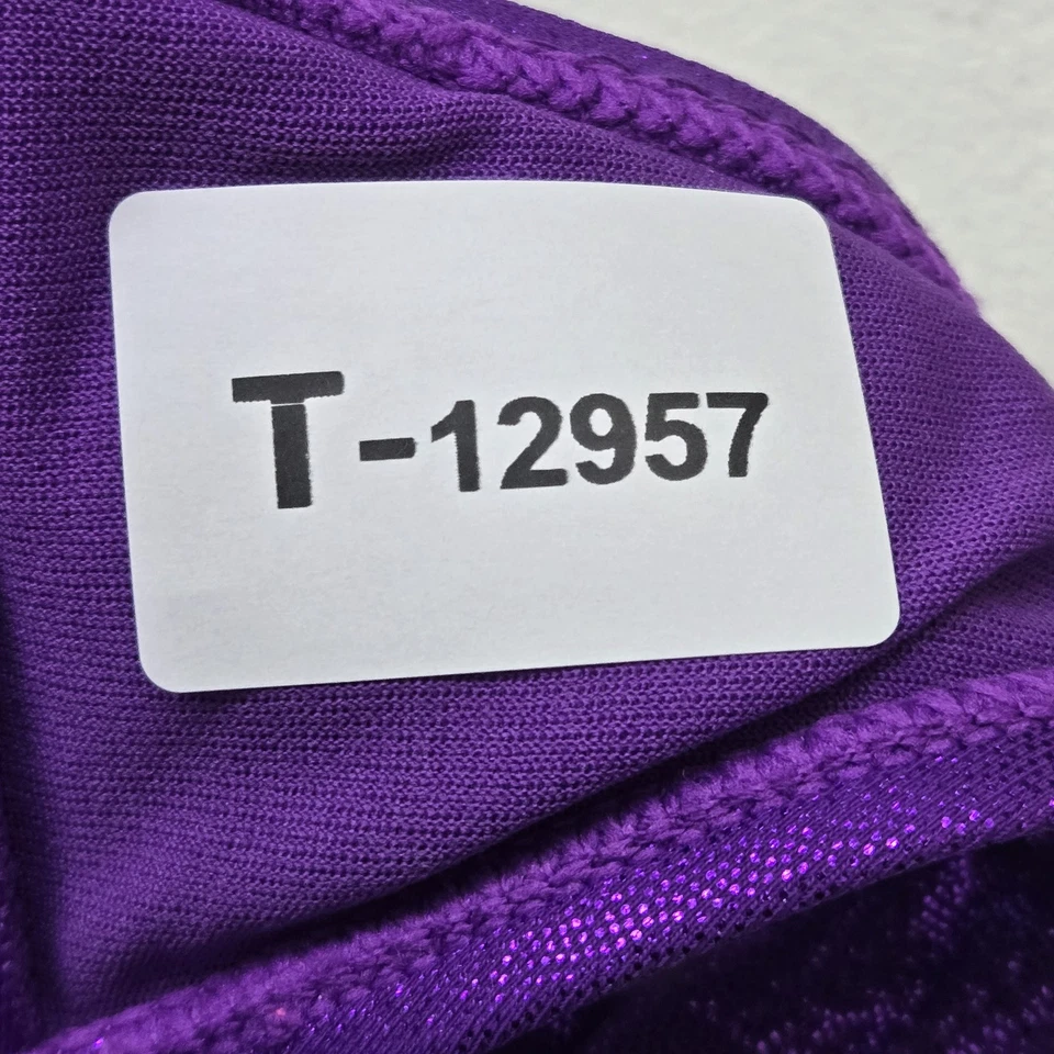 Disney Women Swimwear Medium Purple Halter Little Mermaid Bikini Top READ - Image 2 of 4