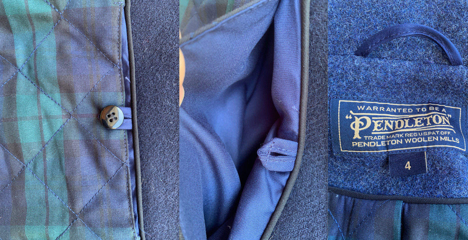 PENDLETON Kit Wool Jacket Coat Size 4 Small Indig… - image 24