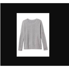 Athleta Wool Cashmere Habitat Sweater Grey Size L Large