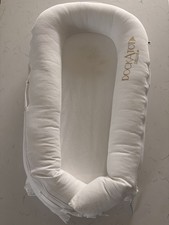 White Corduroy DockAtot Deluxe Baby Docking Station for Babies