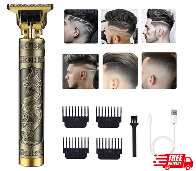Vintage T9 Professional Hair Trimmer Men Electric Dragon Beard Clipper Edger Kit